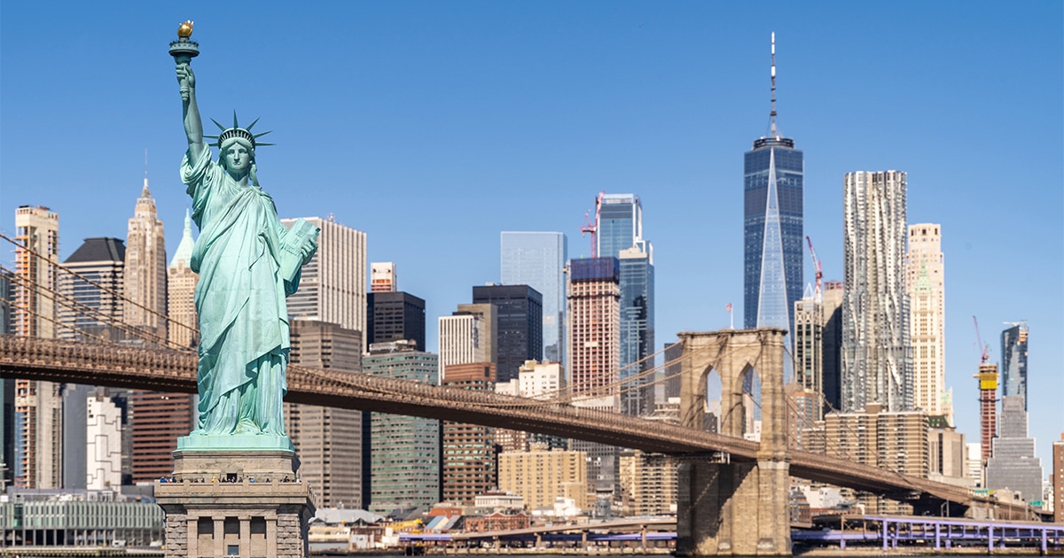 United States America | Brooklyn Bridge - Statue of Liberty